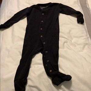 L'ovedbaby One Pieces - Black L’oved baby footed onesie L'ovedbaby One Pieces - Black L’oved baby footed onesie